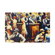 Whiskey Hush Hollow Retro Speakeasy Bar Art Canvas