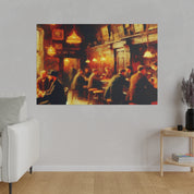 Emerald Harmony Irish Pub Bar Art Canvas