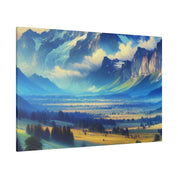 Summit Wonder Mountain Landscape Painting Canvas