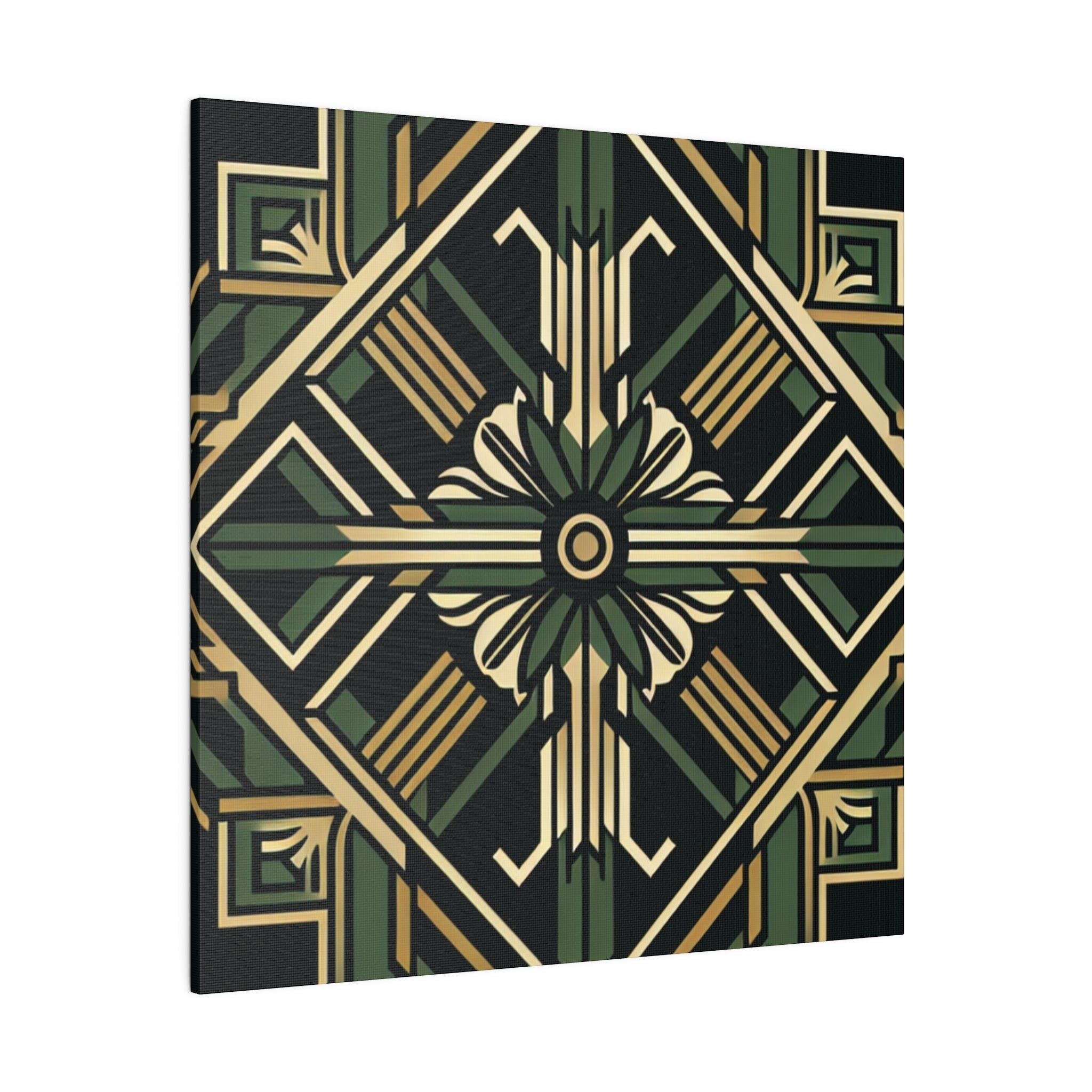 Deco Dazzle Elegance Pattern Art Deco Wall Art Canvas