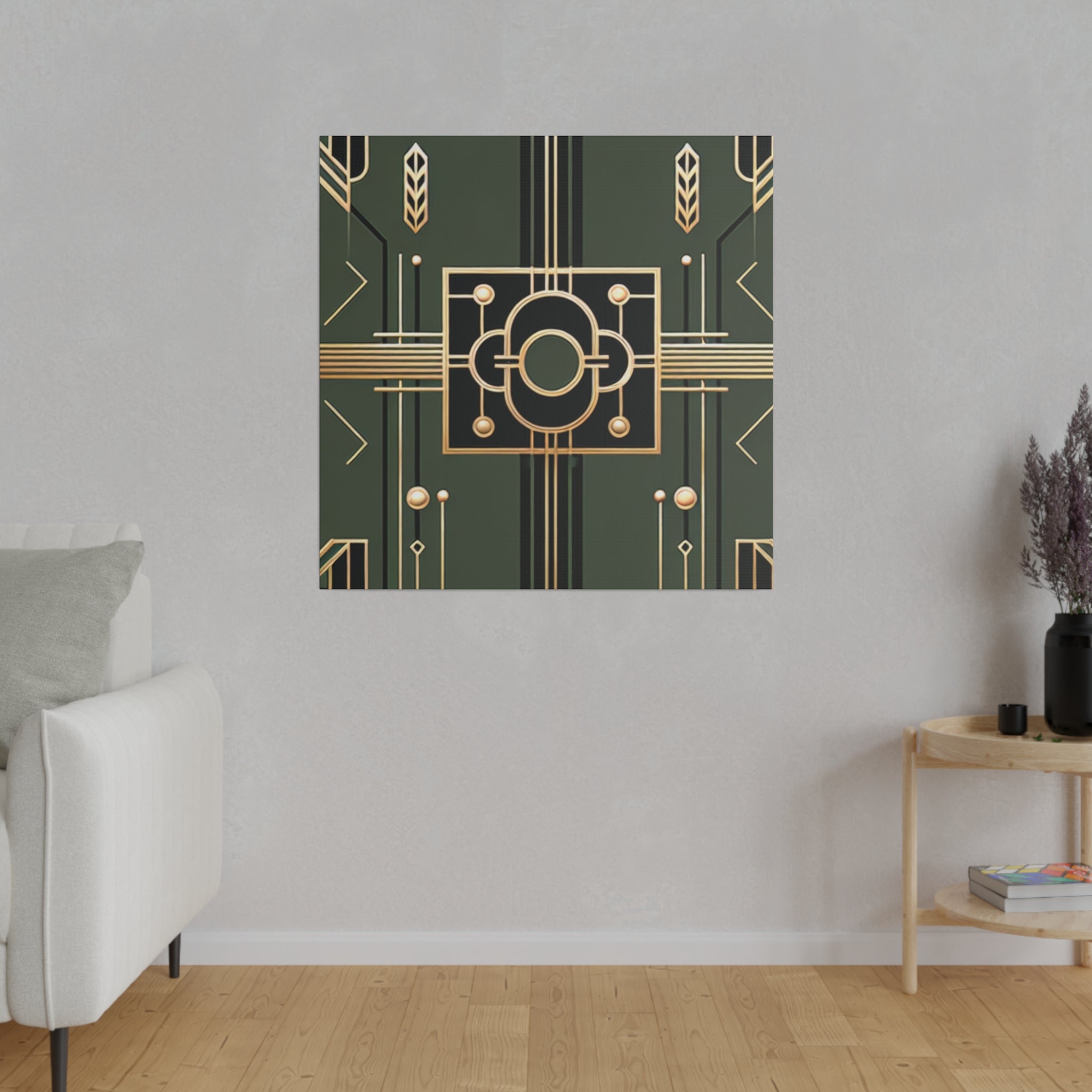 Deco Radiance Elegance Pattern Art Deco Wall Art Canvas