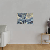 Pastoral Winter Whisper Snowscape Winter Painting Canvas