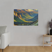 Lush Foothills Mountain Landscape Painting Canvas