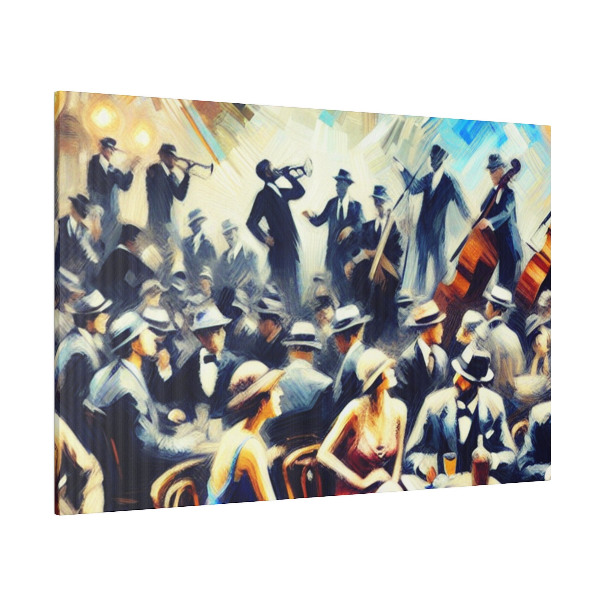 Prohibition Pour Jazz Lounge Retro Speakeasy Bar Art Canvas