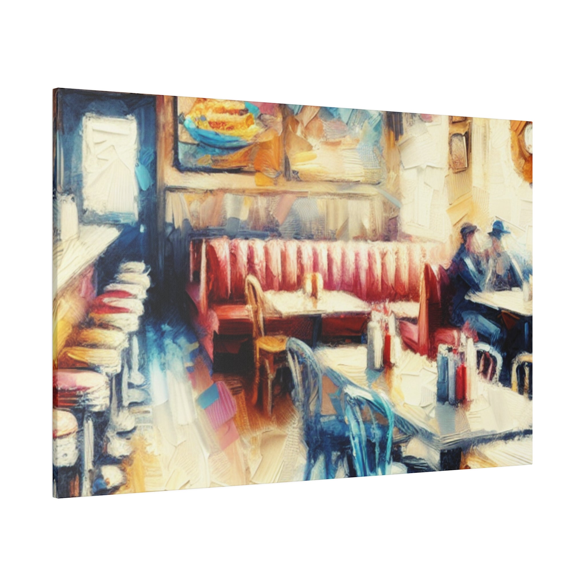 Nostalgic Delight Vintage Diner Painting Canvas