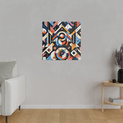 Confluence of Vibrant Symmetry Geometric Painting Canvas