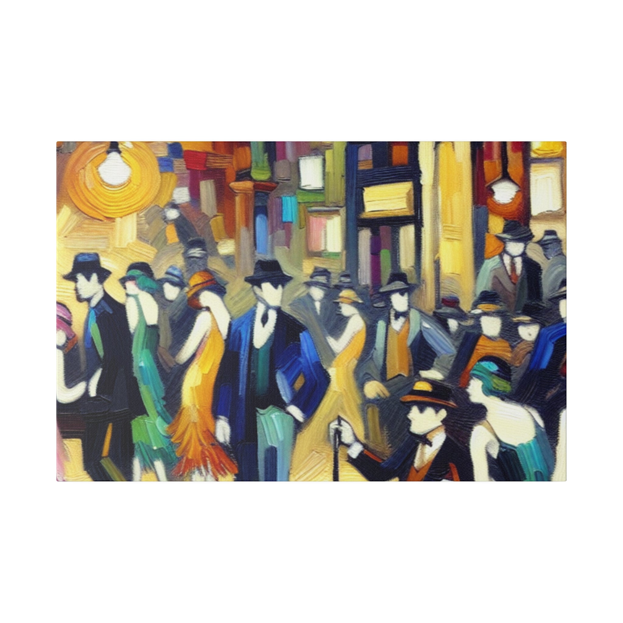 Bar Painting | Speakeasy 1920s Party Scene | Home Bar Decor Canvas