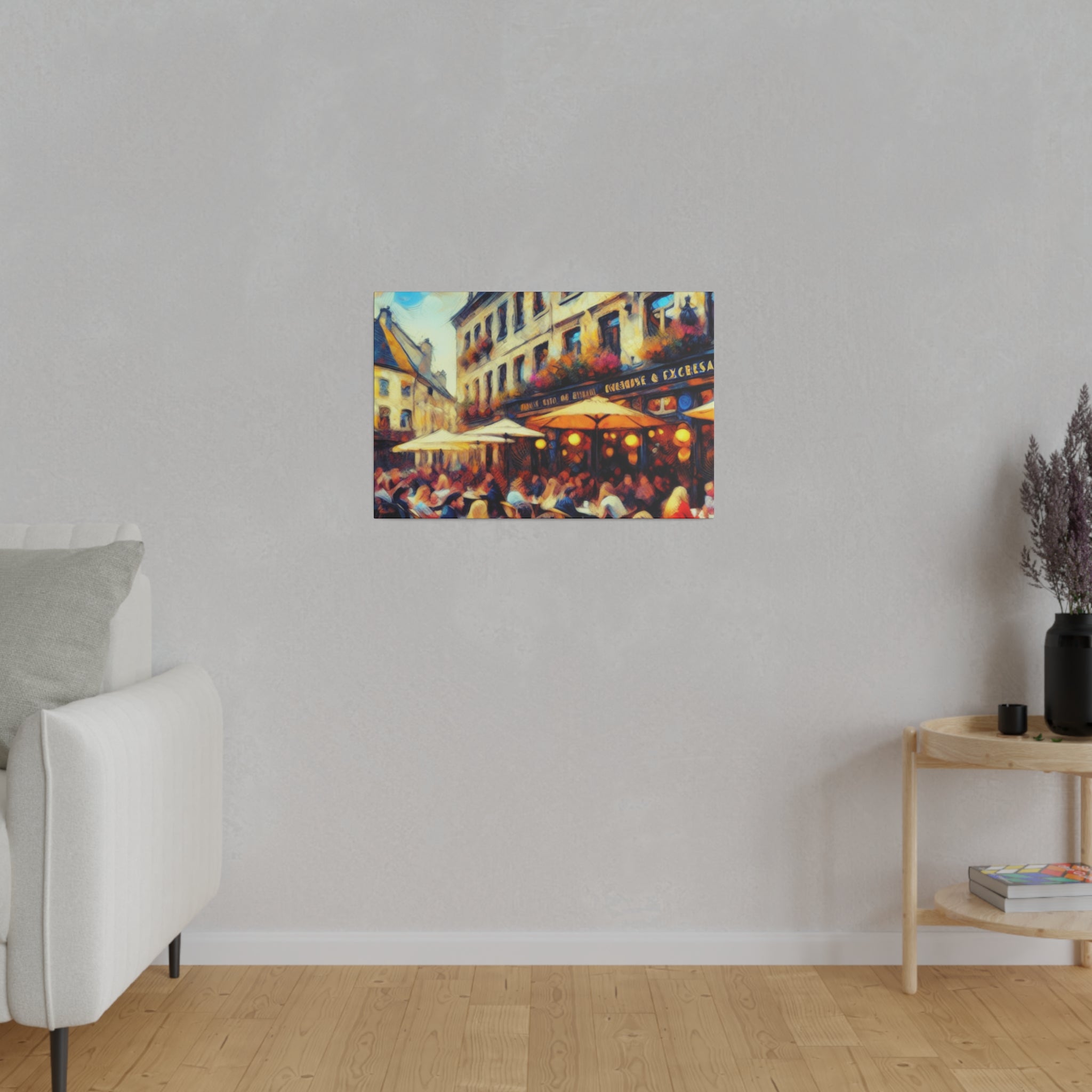 Resplendent Morningscape Mosaic European Cafe Artwork Canvas