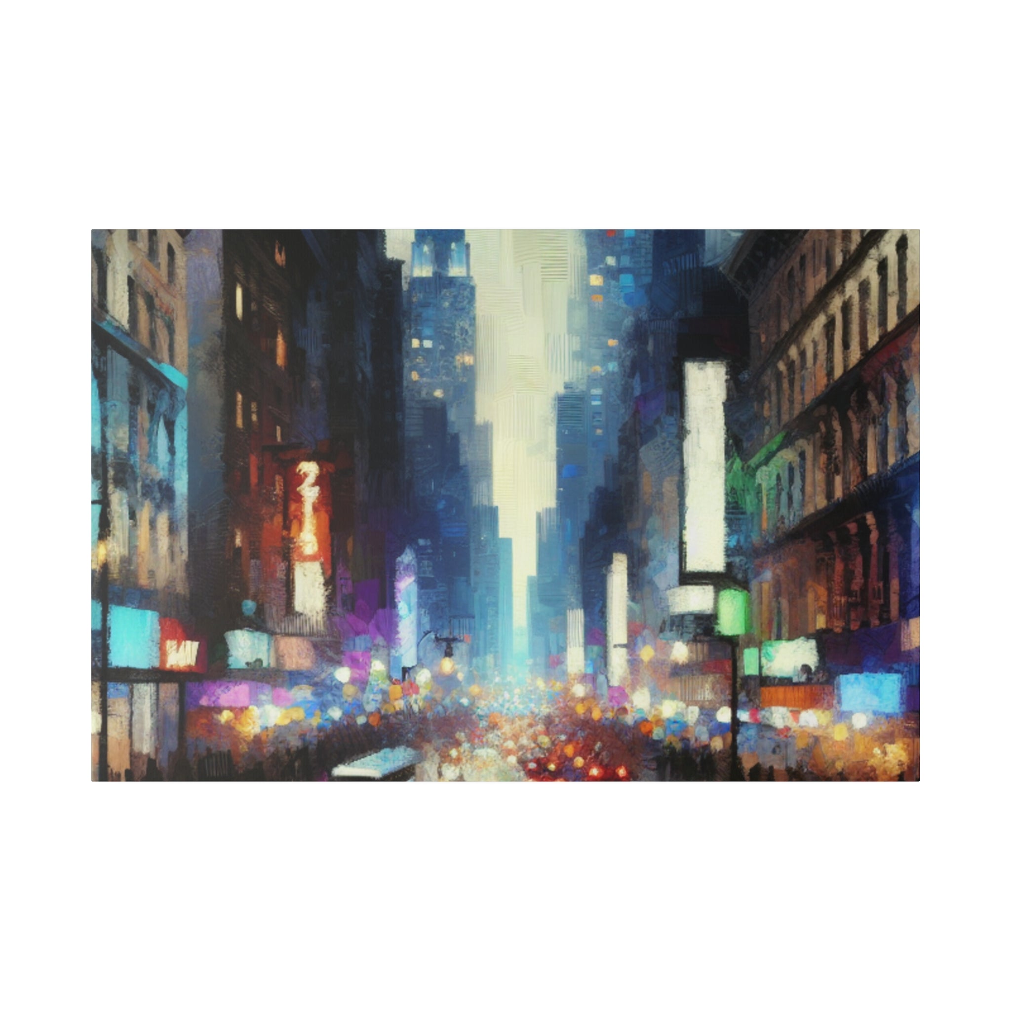 Manhattan Hues Alive New York City Street Painting Canvas