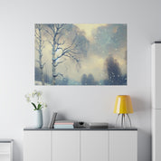 Winter Sky Snowscape Expression Winter Painting Canvas