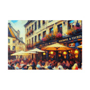 Resplendent Morningscape Mosaic European Cafe Artwork Canvas