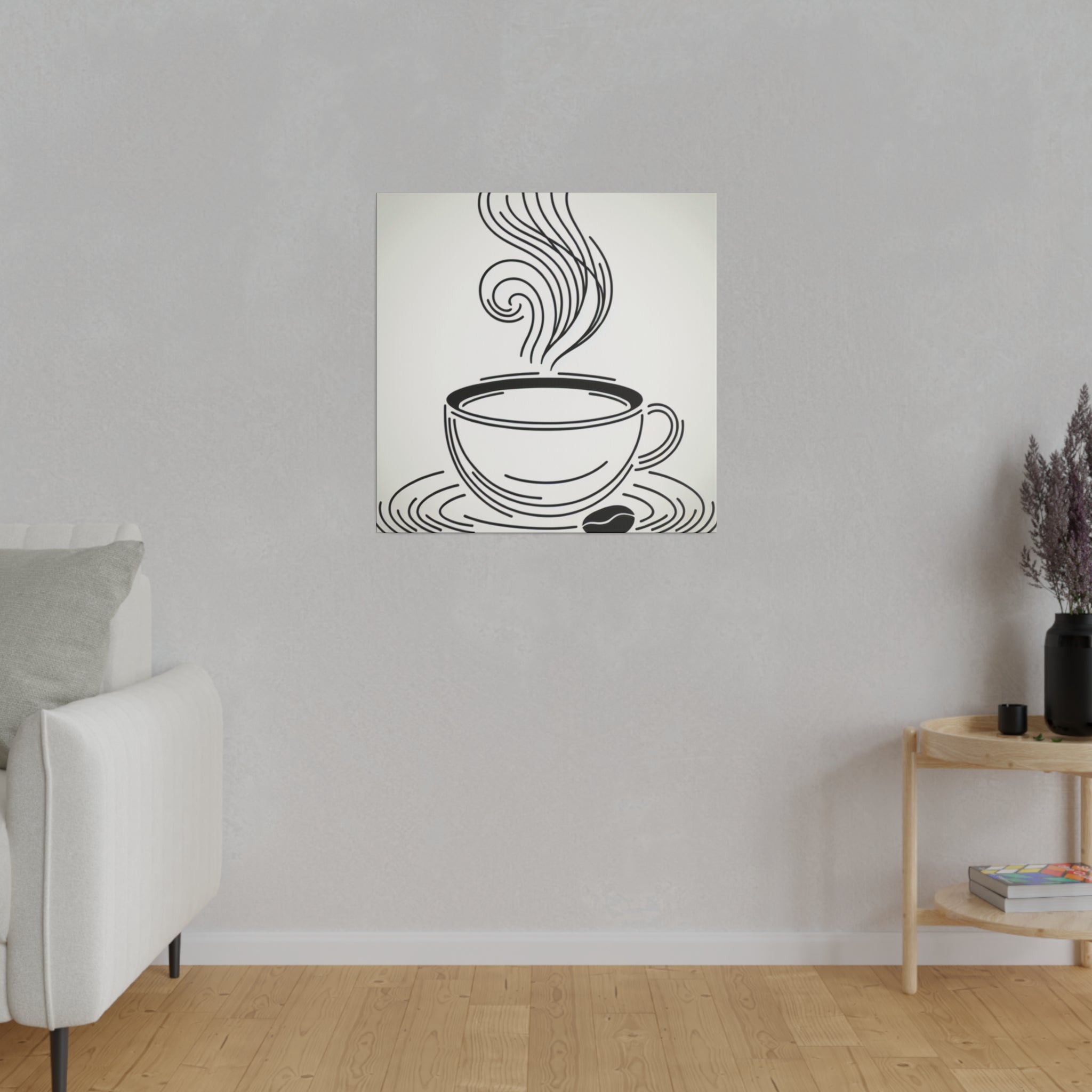 Simplicity Brew Elegance Coffee Art Canvas