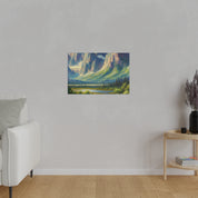 Impressionist Summit Dawn Mountain Landscape Painting Canvas