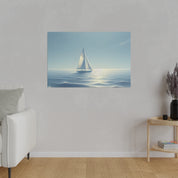 Serene Voyage Sailboat Painting Canvas