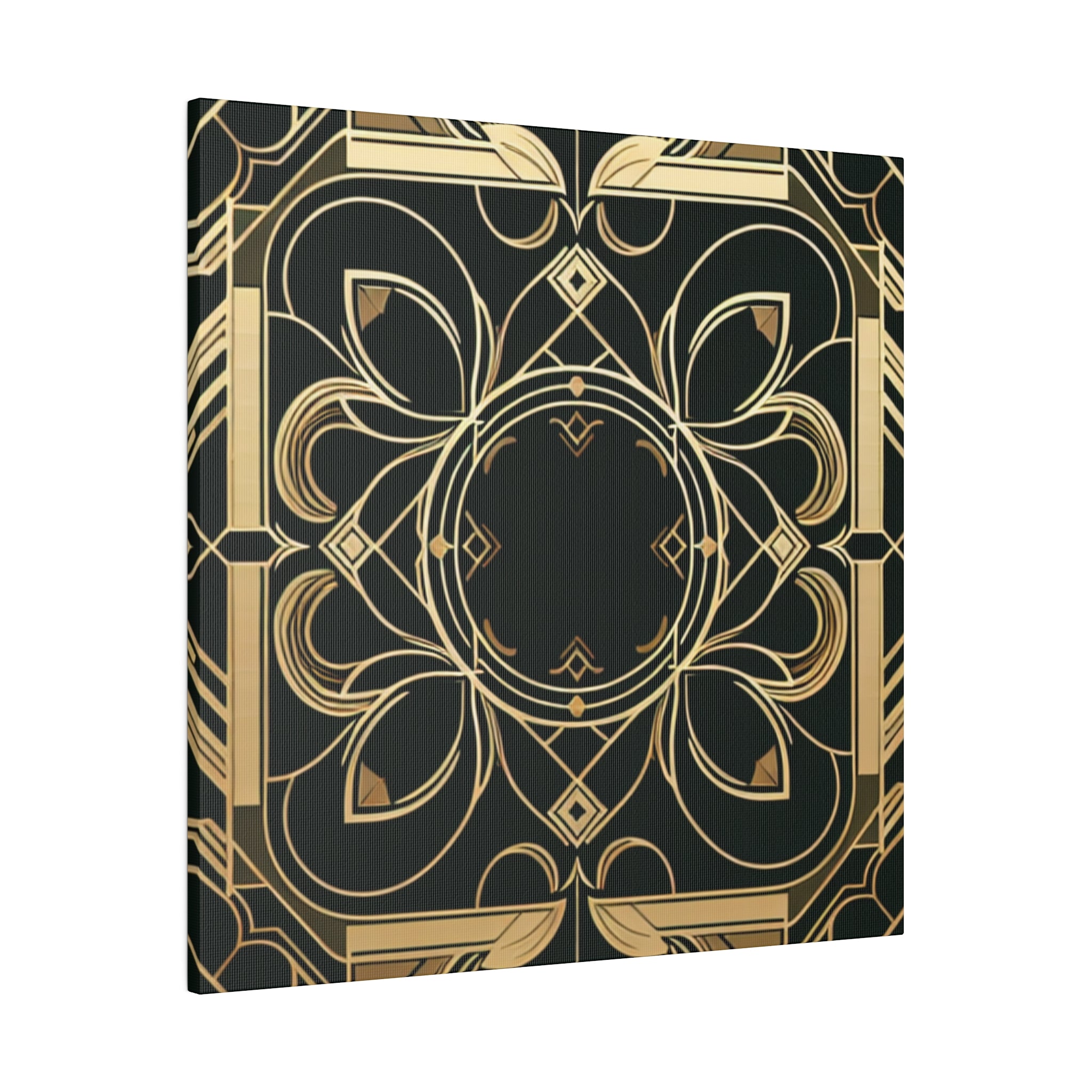 Deco Dazzle Elegance Pattern Art Deco Wall Art Canvas