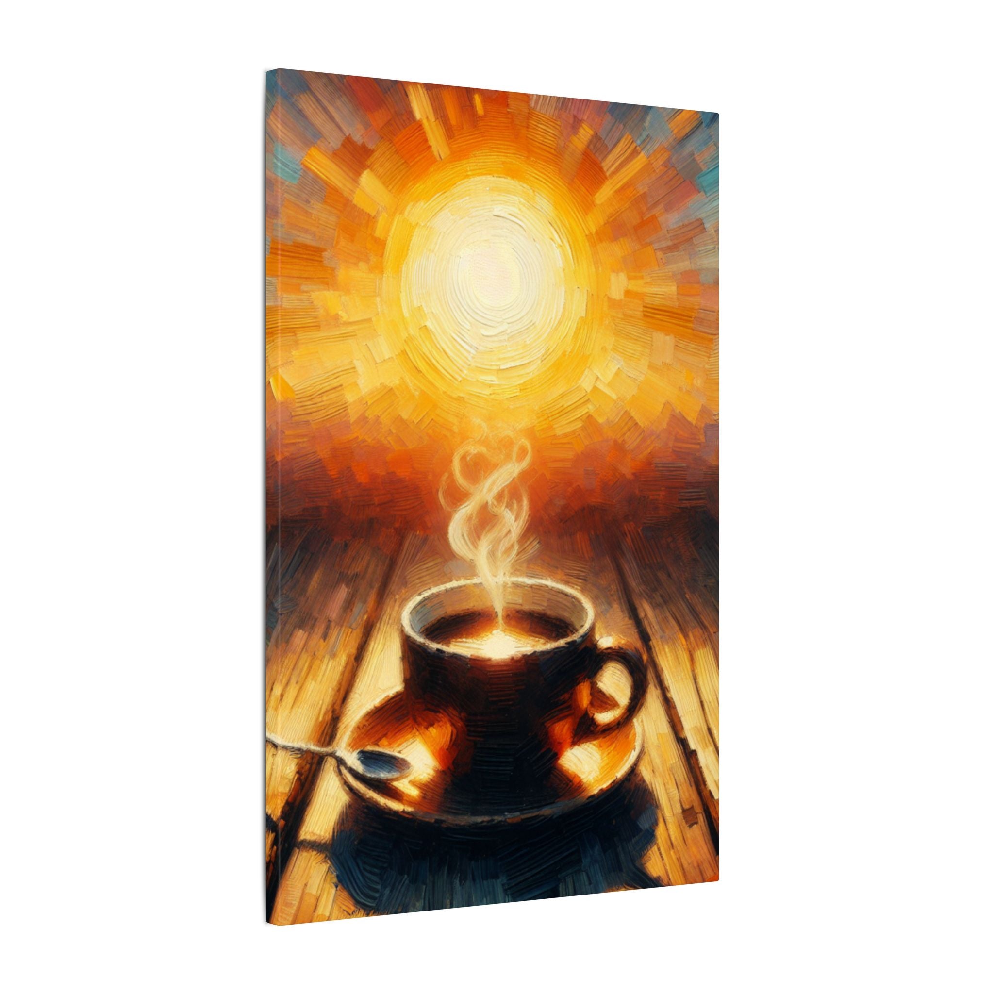 Rustic Sunshine Coffee Canvas