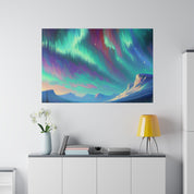 Aurora Frost Mirage Northern Lights Painting Canvas