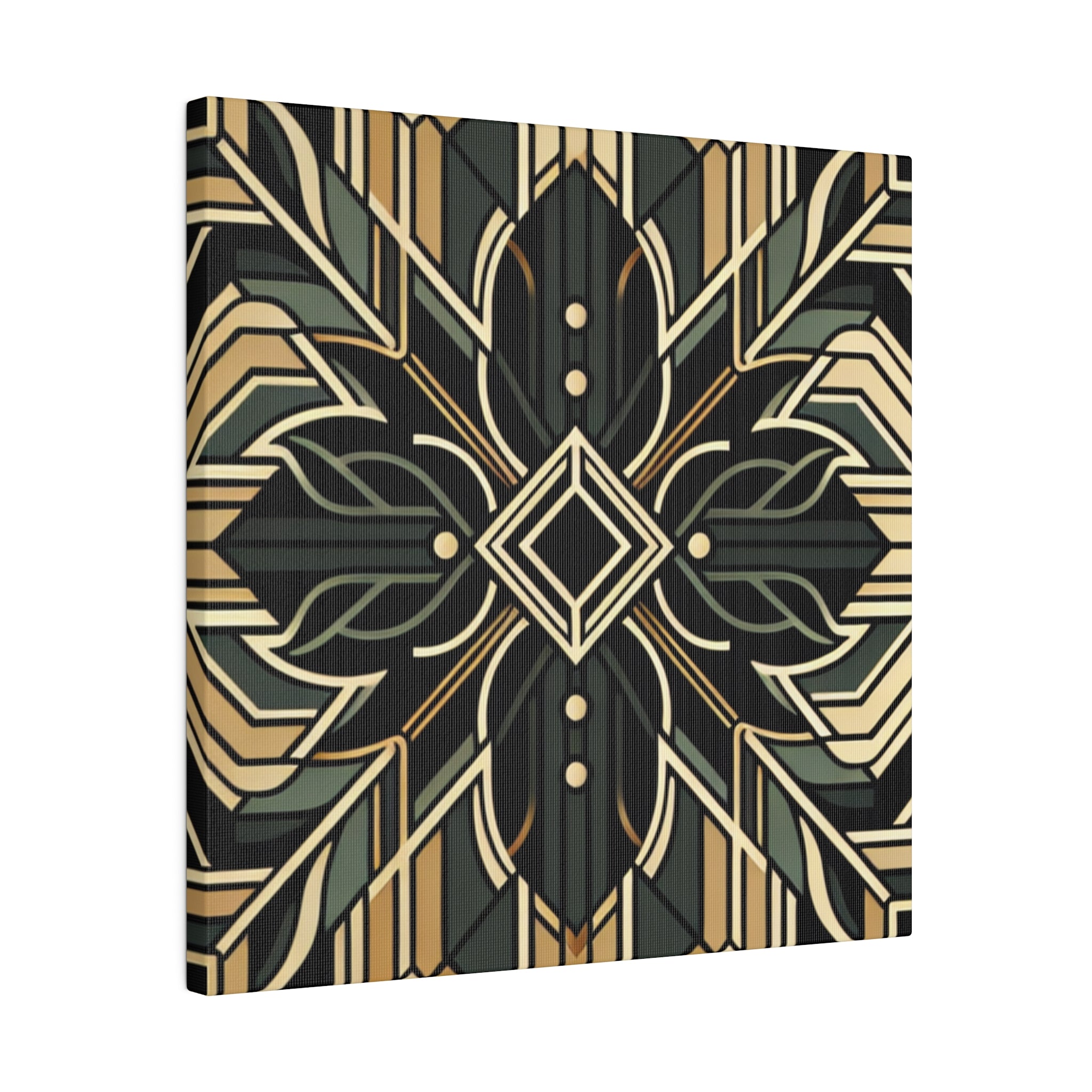 Deco Elegance Whirl Art Deco Wall Art Canvas