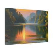 Serene Lake Whispers Lake Painting Canvas