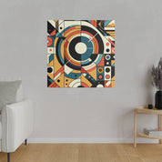 Maximalist Geometric Extravaganza Geometric Painting Canvas