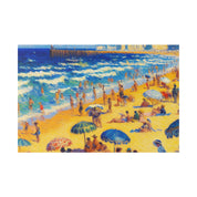 Sea Vintage Whispers Beach Painting Canvas