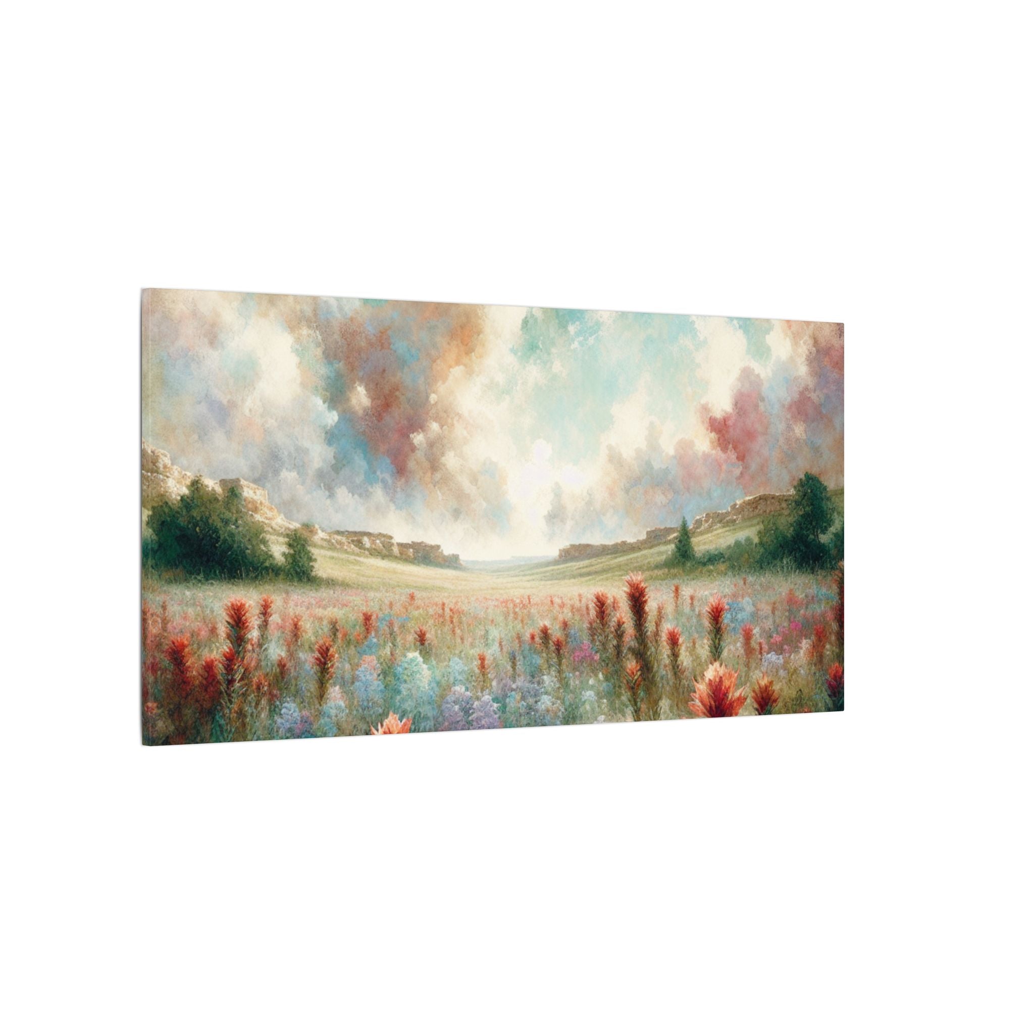 Field of Indian Paintbrush Canvas
