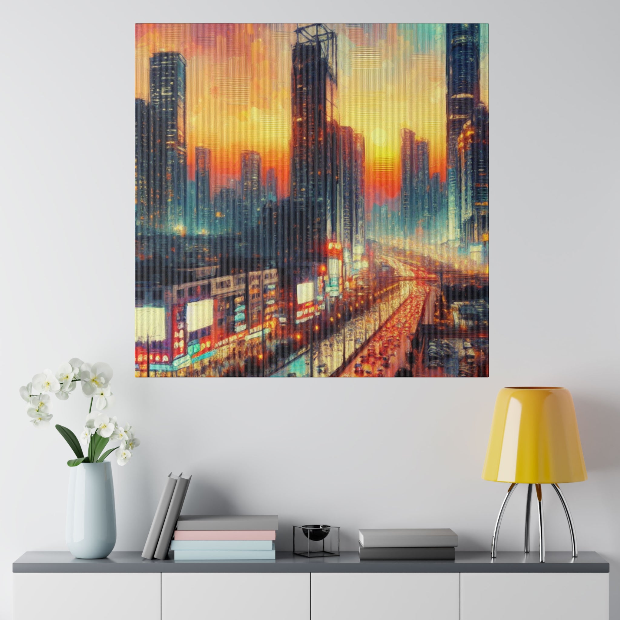 Urban Utopia Cityscape City Art Canvas