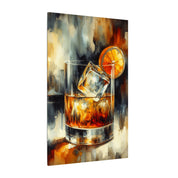 Old Fashioned Cocktail Abstract Canvas
