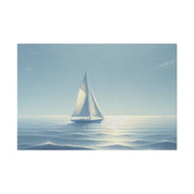 Serene Voyage Sailboat Painting Canvas