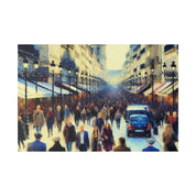 Rue d'Art Vivant French Street Painting Canvas