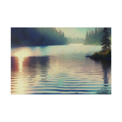 Serene Lake Whispers Lake Painting Canvas