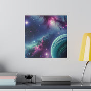 AstroGlow Majestic Nebula Galaxy Space Art Canvas