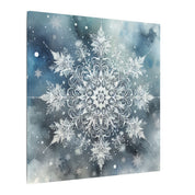 Watercolor Snowflake Canvas