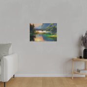 Serene & Silent Lake Reverie Lake Painting Canvas