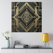 Deco Dynamo Elegance Pattern Art Deco Wall Art Canvas