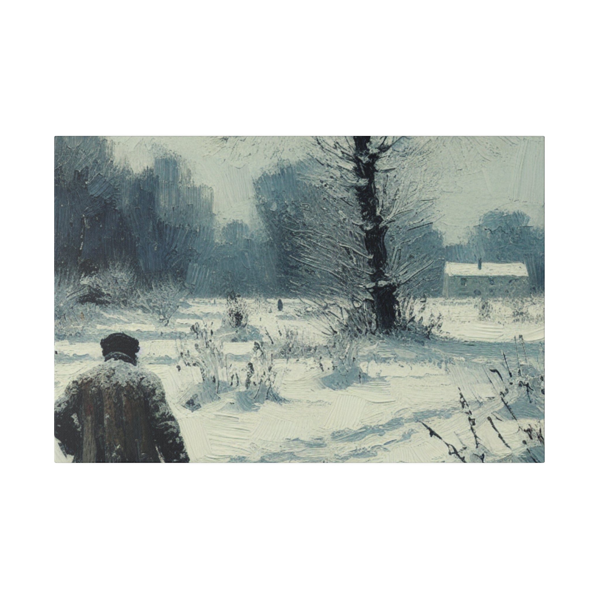 Whispers of Winter Past Snowscape Winter Painting Canvas