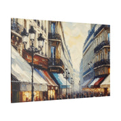 Vibrant Paris Mural French Street Painting Canvas