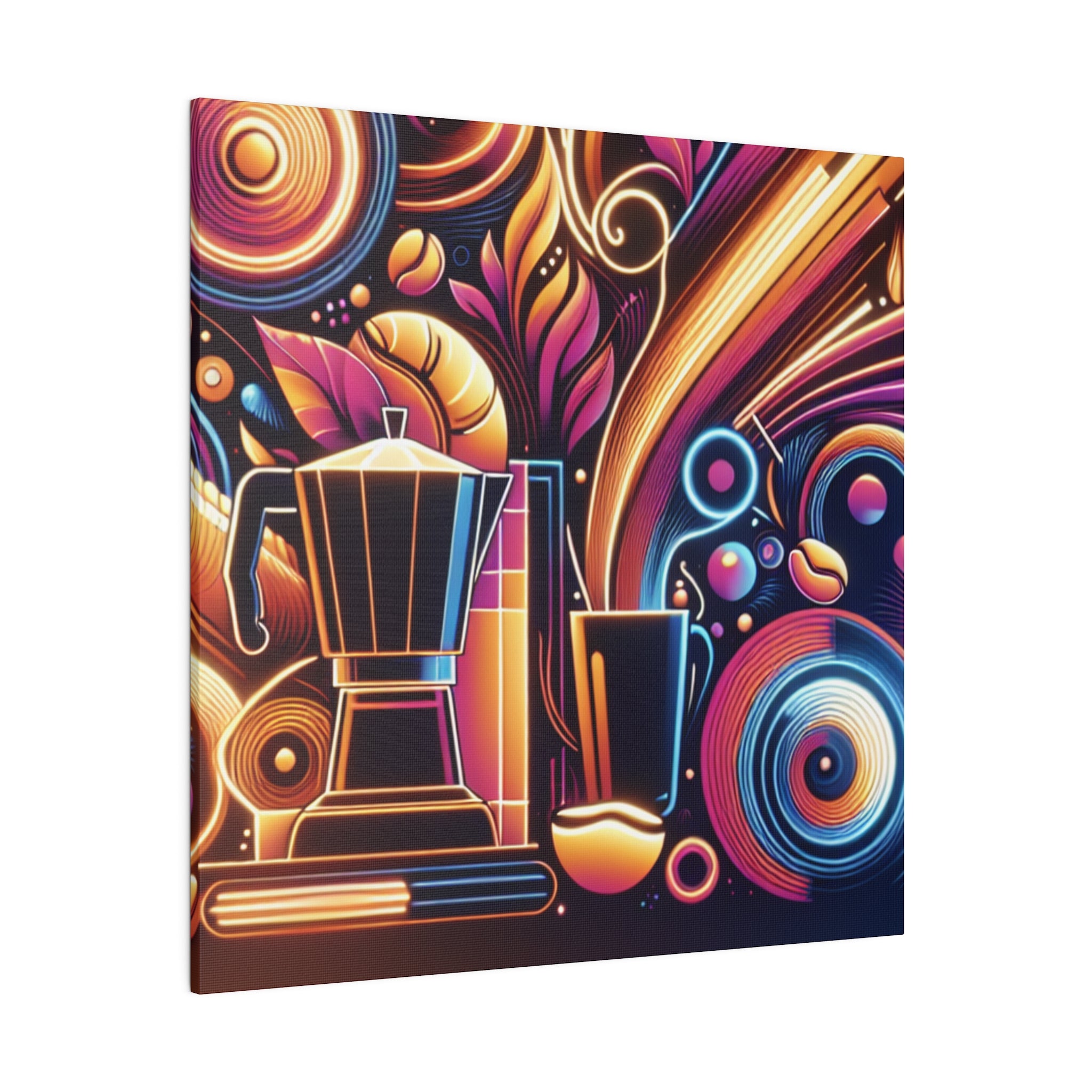 Art Deco Cafe Coffee Shop Decor Canvas