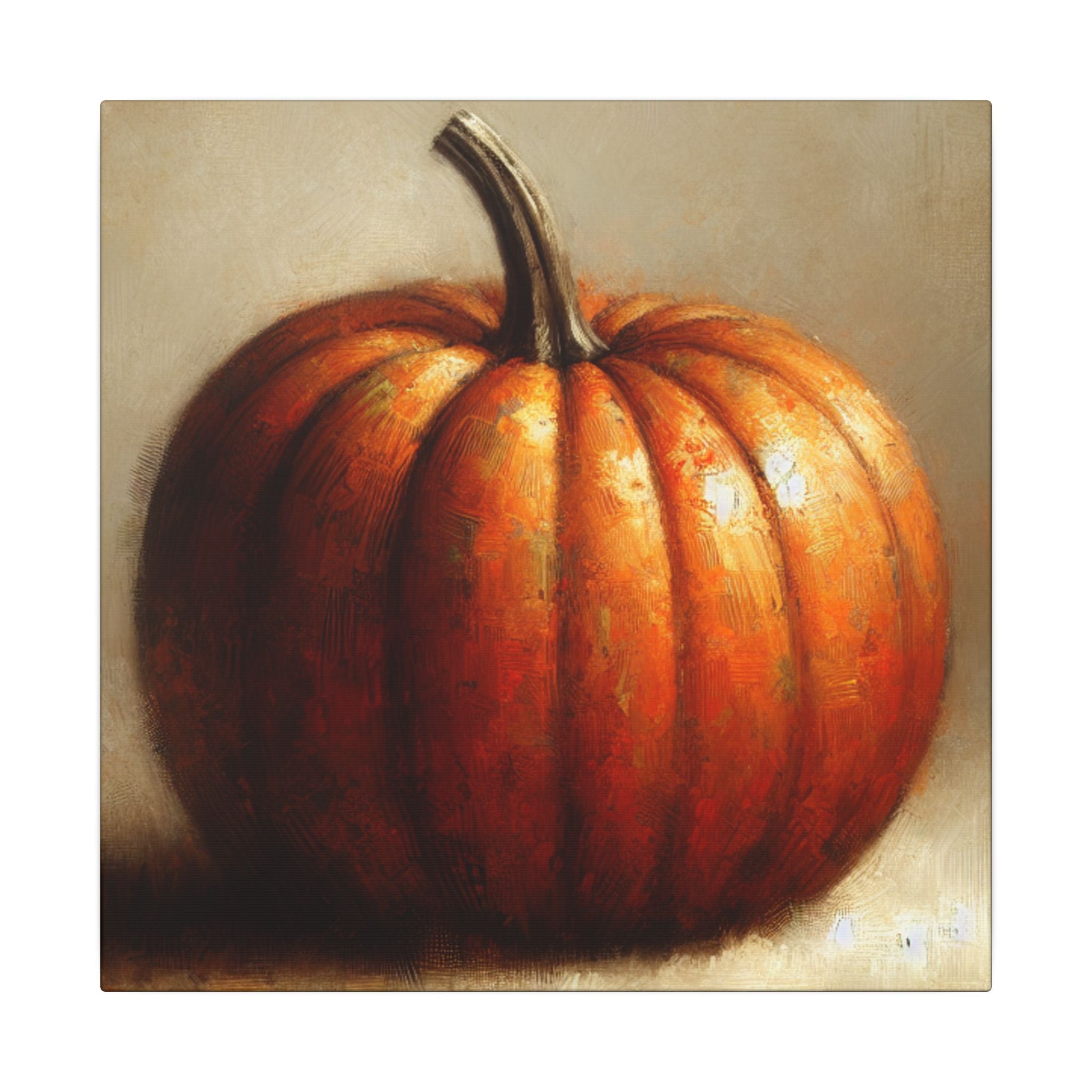 Rustic Pumpkin on Canvas