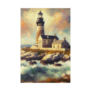 Beacon Illumination Coastal Wall Art Lighthouse Painting Canvas