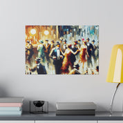 Bar Painting | 1920s Speakeasy Scene | Home Bar Decor Canvas