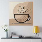 Simplicity Brewed A Piece of Coffee Wall Art Canvas