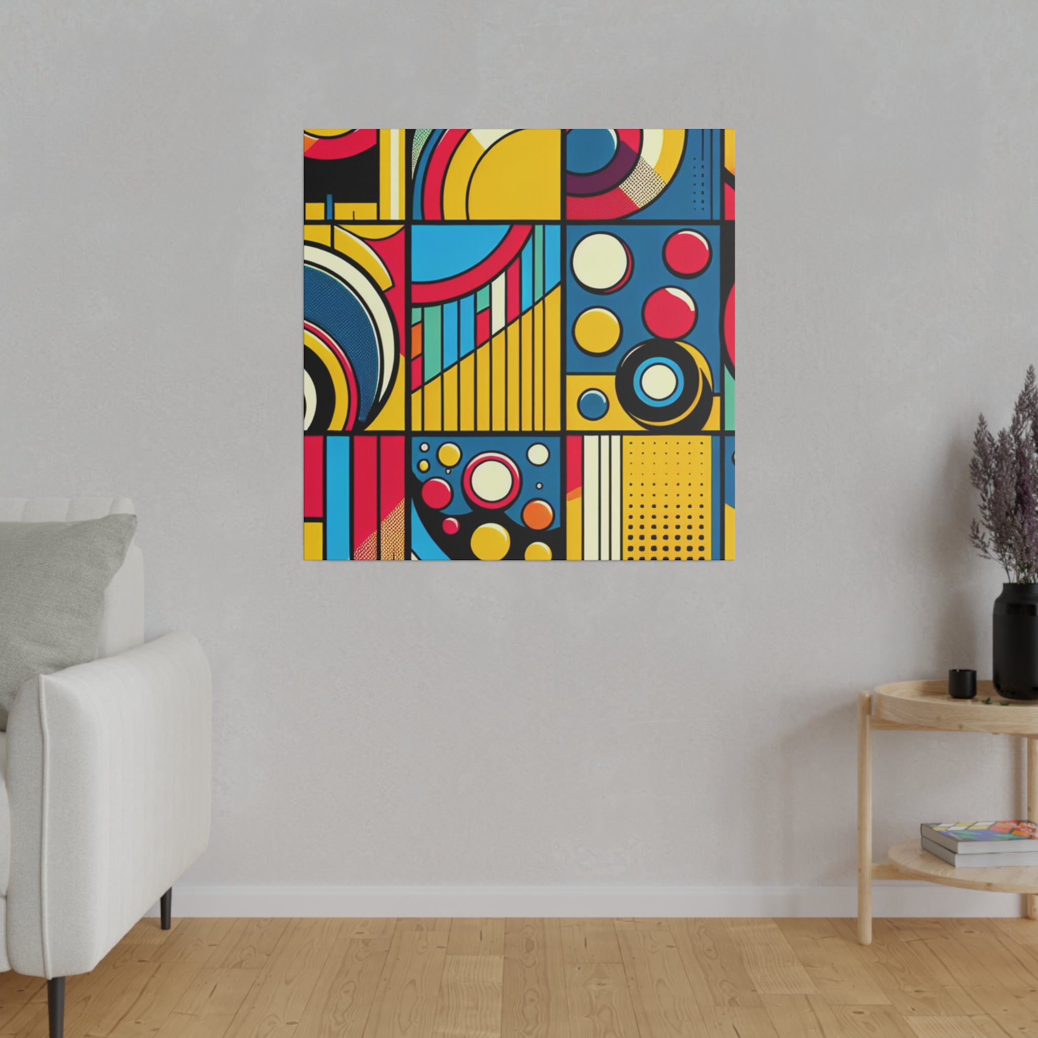 Pop Art Extravaganza Modern Abstract Wall Art Canvas