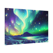 Aurora Winter Dream Northern Lights Painting Canvas