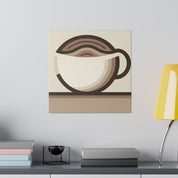 Abstract Minimalist Coffee Impressions Coffee Wall Art Canvas