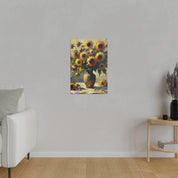 Blossom Nostalgia Flowers In Vase Sunflower Painting Canvas