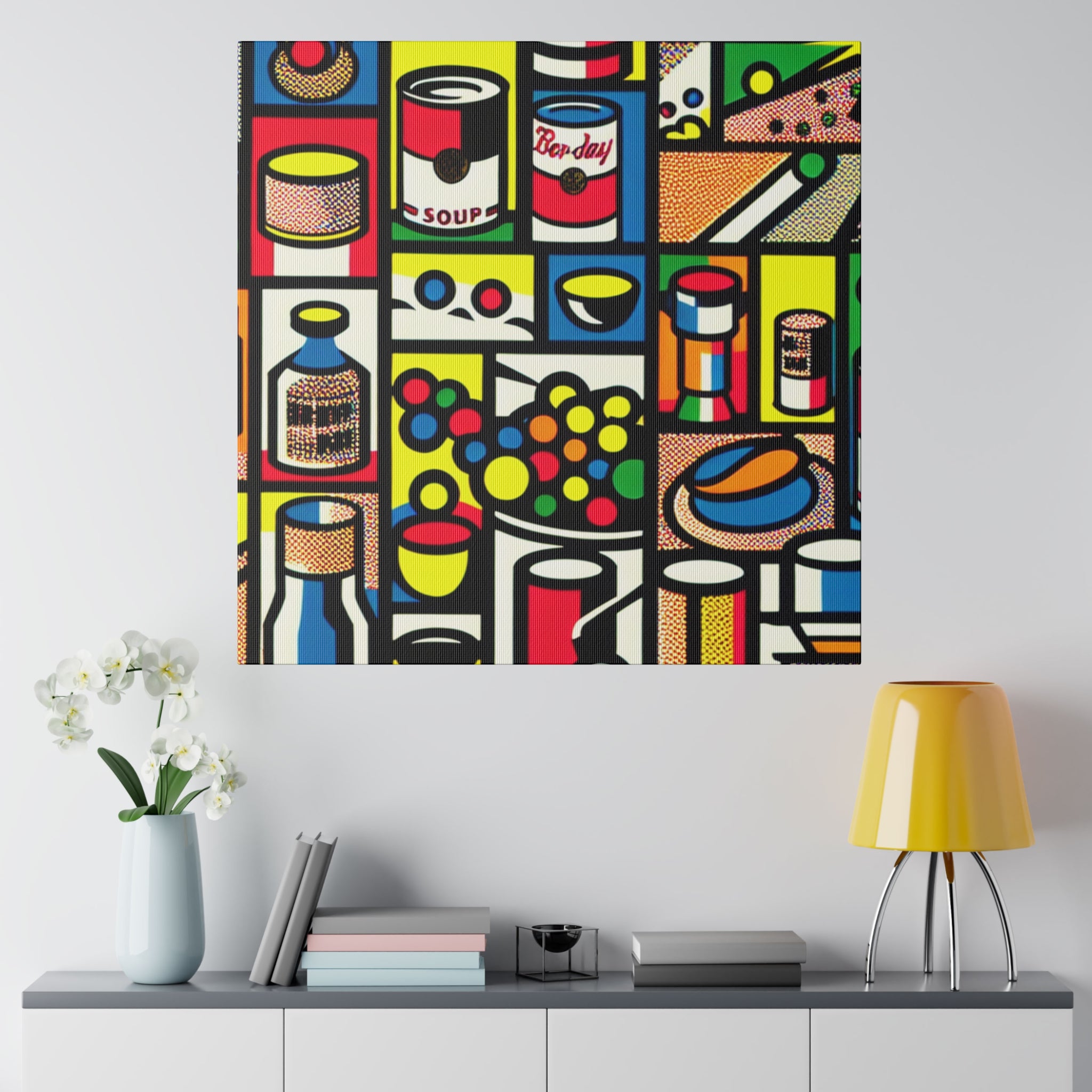 Vibrant Kitchen Pop Art Wall Art Canvas