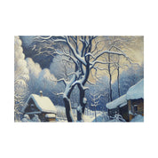 Pastoral Winter Whisper Snowscape Winter Painting Canvas