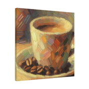 Rustic Coffee Bean Cafe Decor Coffee Painting Canvas