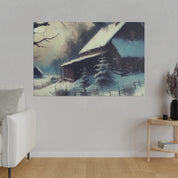 Winterscape Reverie Snowy Winter Painting Canvas